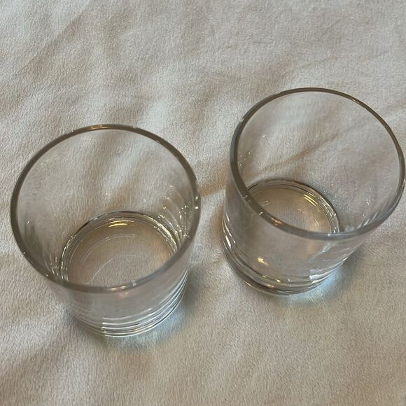 Tres Agaves Tequila Glasses 8 Oz Rocks Tumblers Clear White Lettering Set Of 2 - Picture 4 of 9